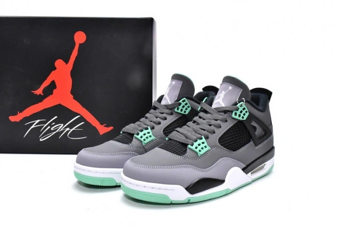 308497-033 Air Jordan Retro Glow Green 4 1125